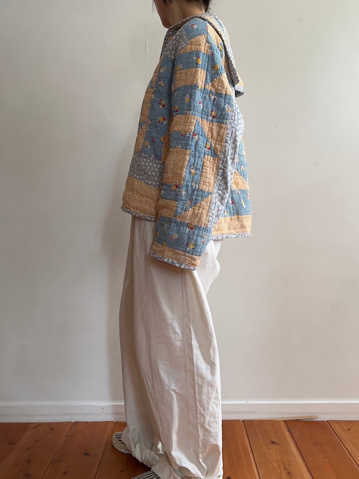 antique quilt sailor shirt