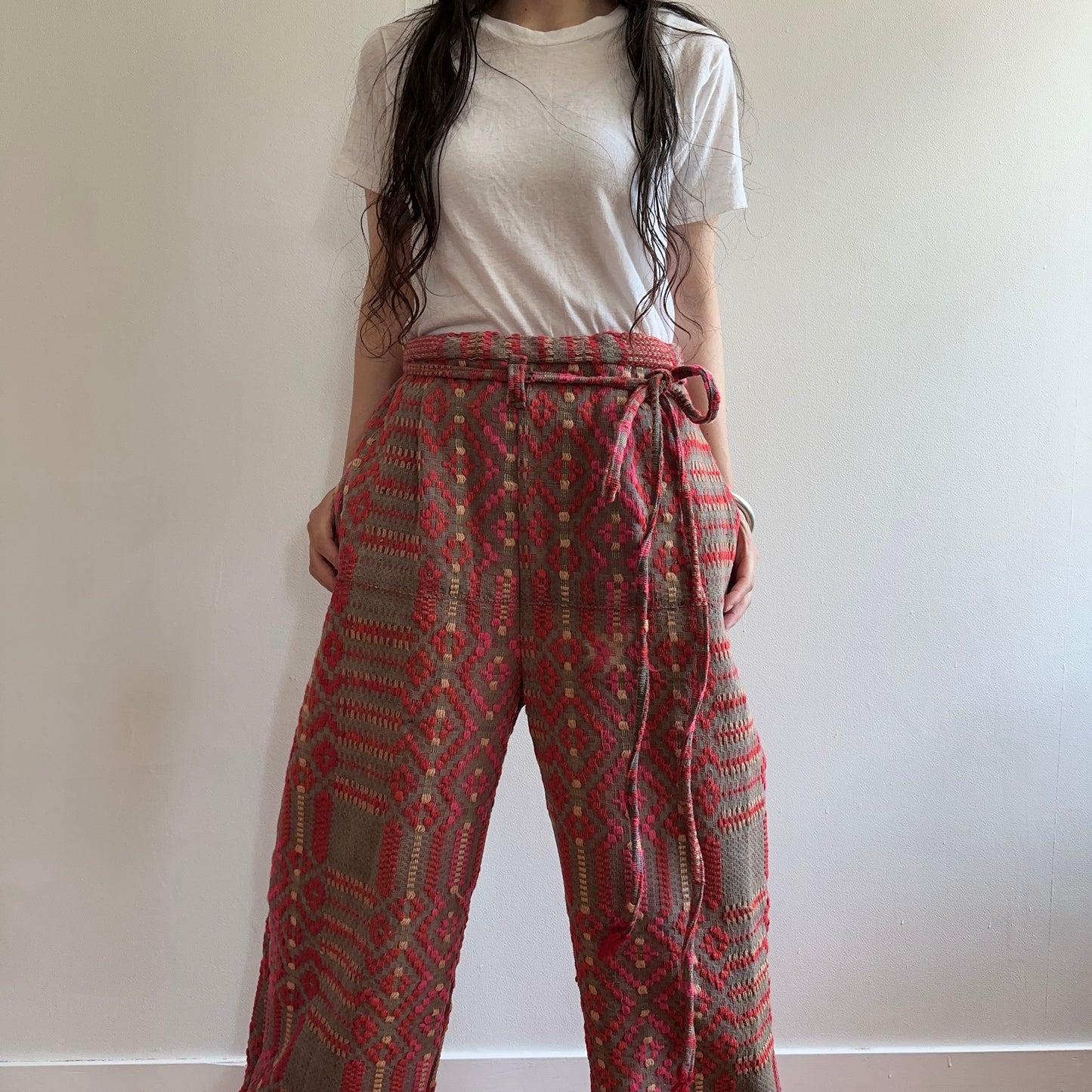 old coverlet tuck wide pants