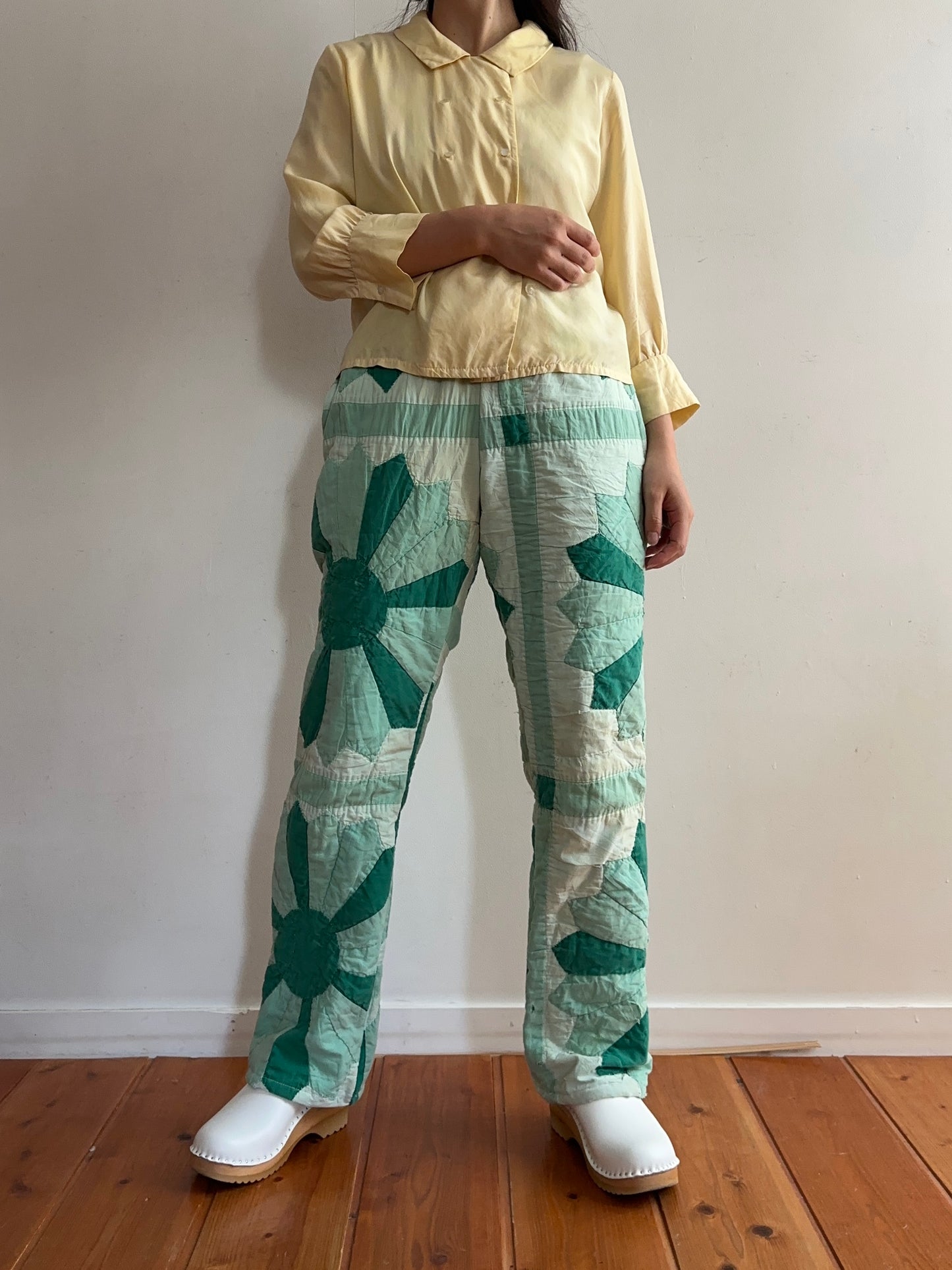 old quilt slim pants “boro”