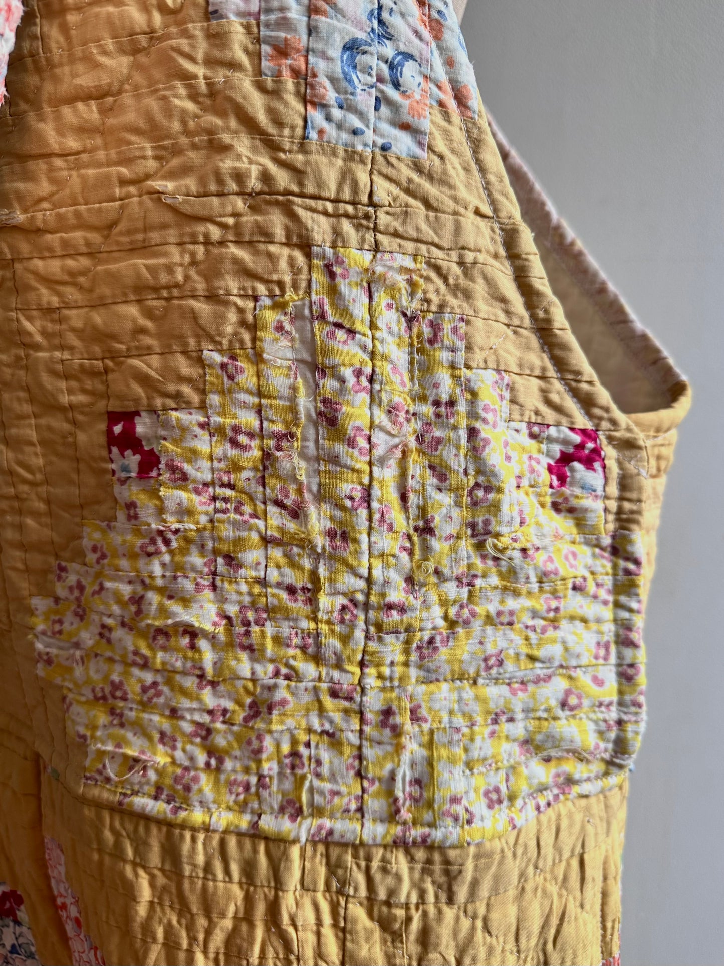 semi-antique quilt huge overall