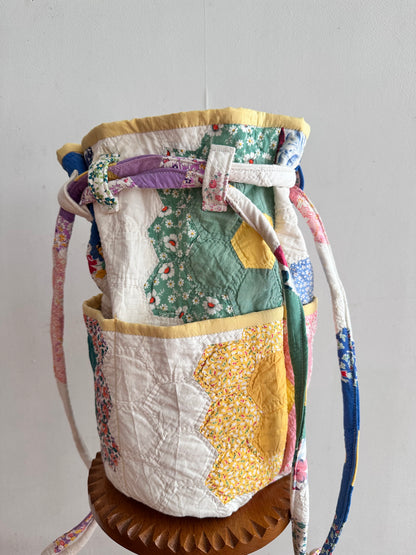 old quilt pocket bag