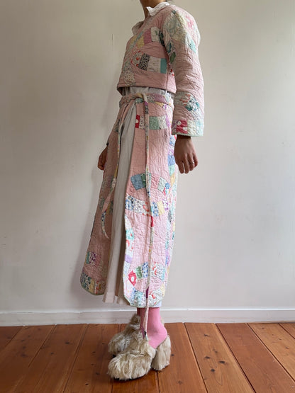 old quilt wrap skirt