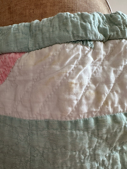 old quilt short pants