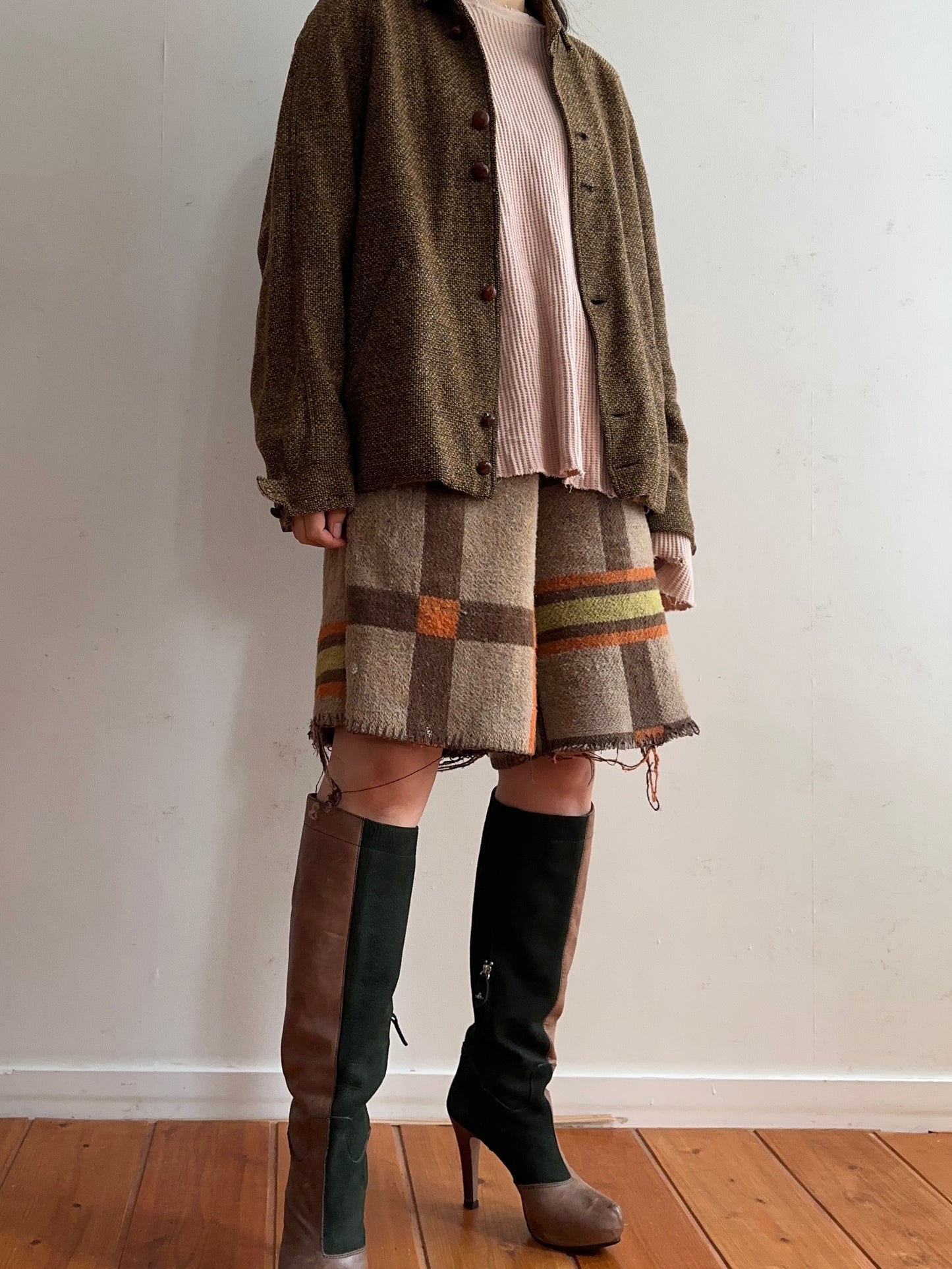 old blanket short pants