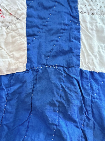 old quilt gather skirt