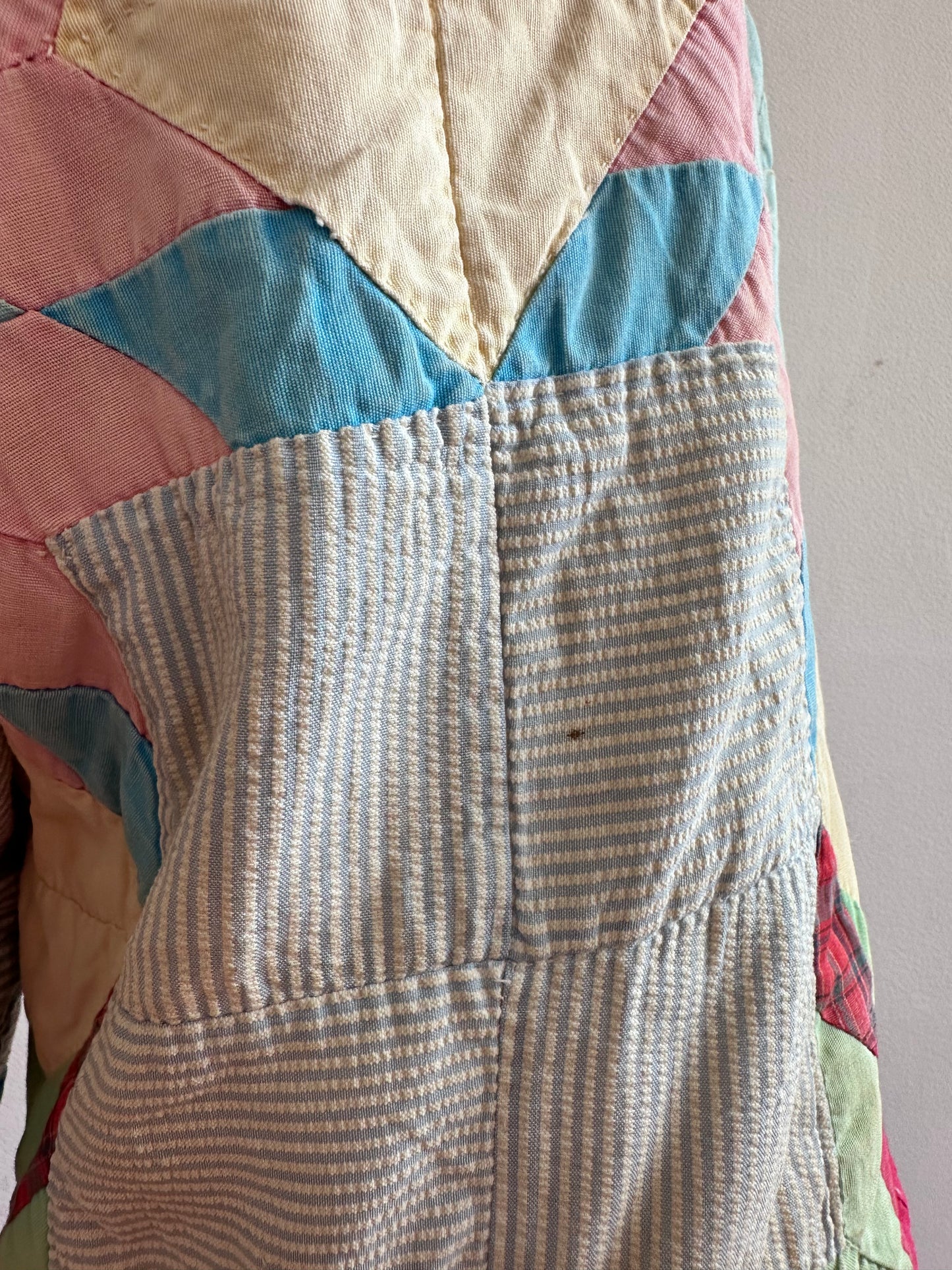 old quilt short pants