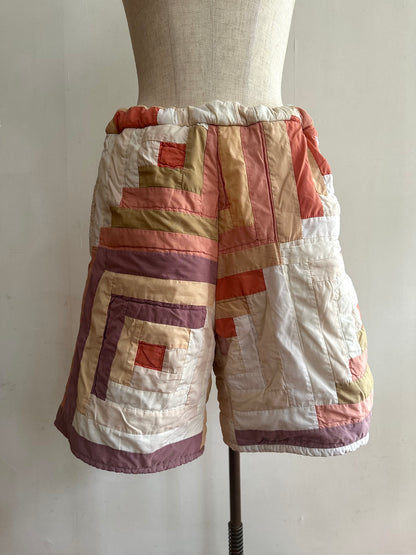 old quilt short pants