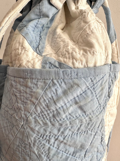 old quilt pocket bag