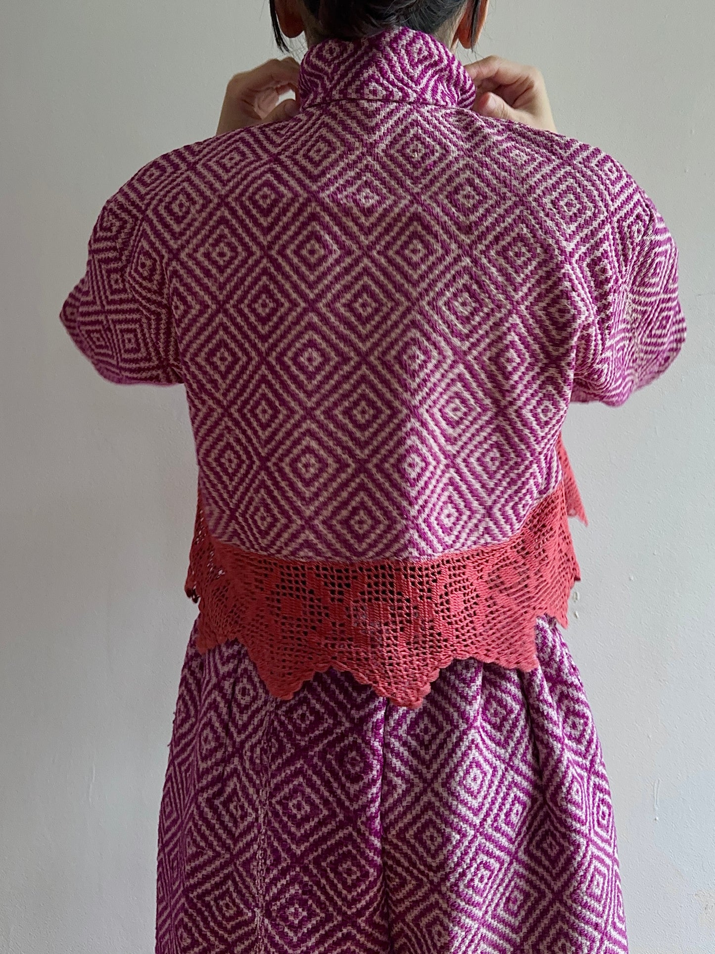 old coverlet short jacket