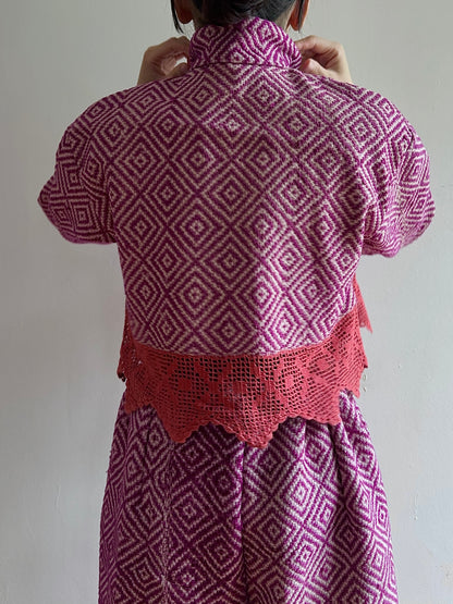 old coverlet short jacket