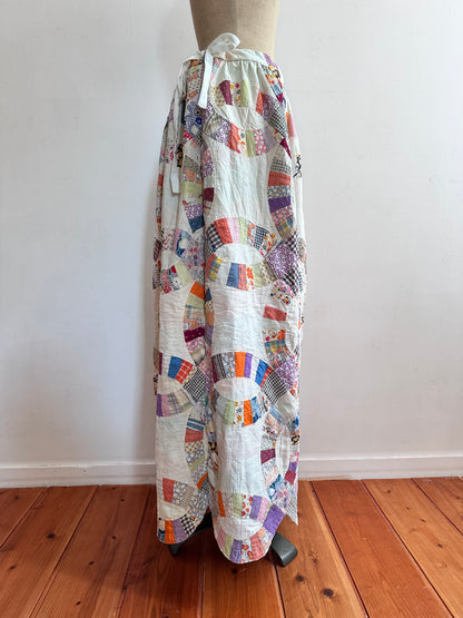 old quilt little change skirt