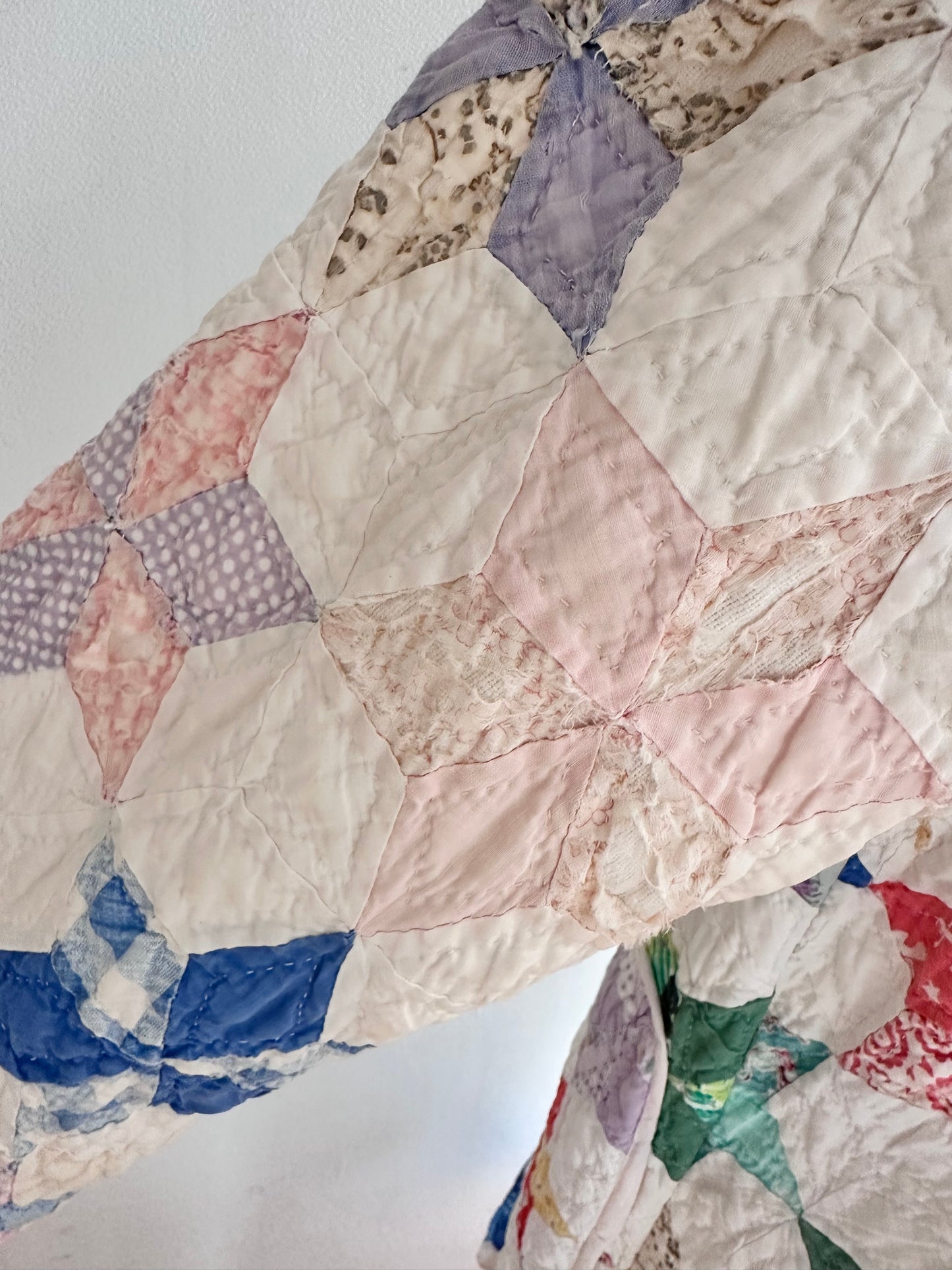 old quilt dress coat