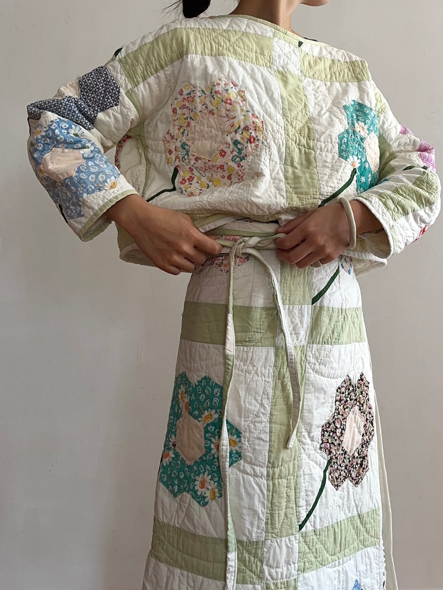 old quilt lantern tops