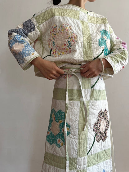 old quilt lantern tops