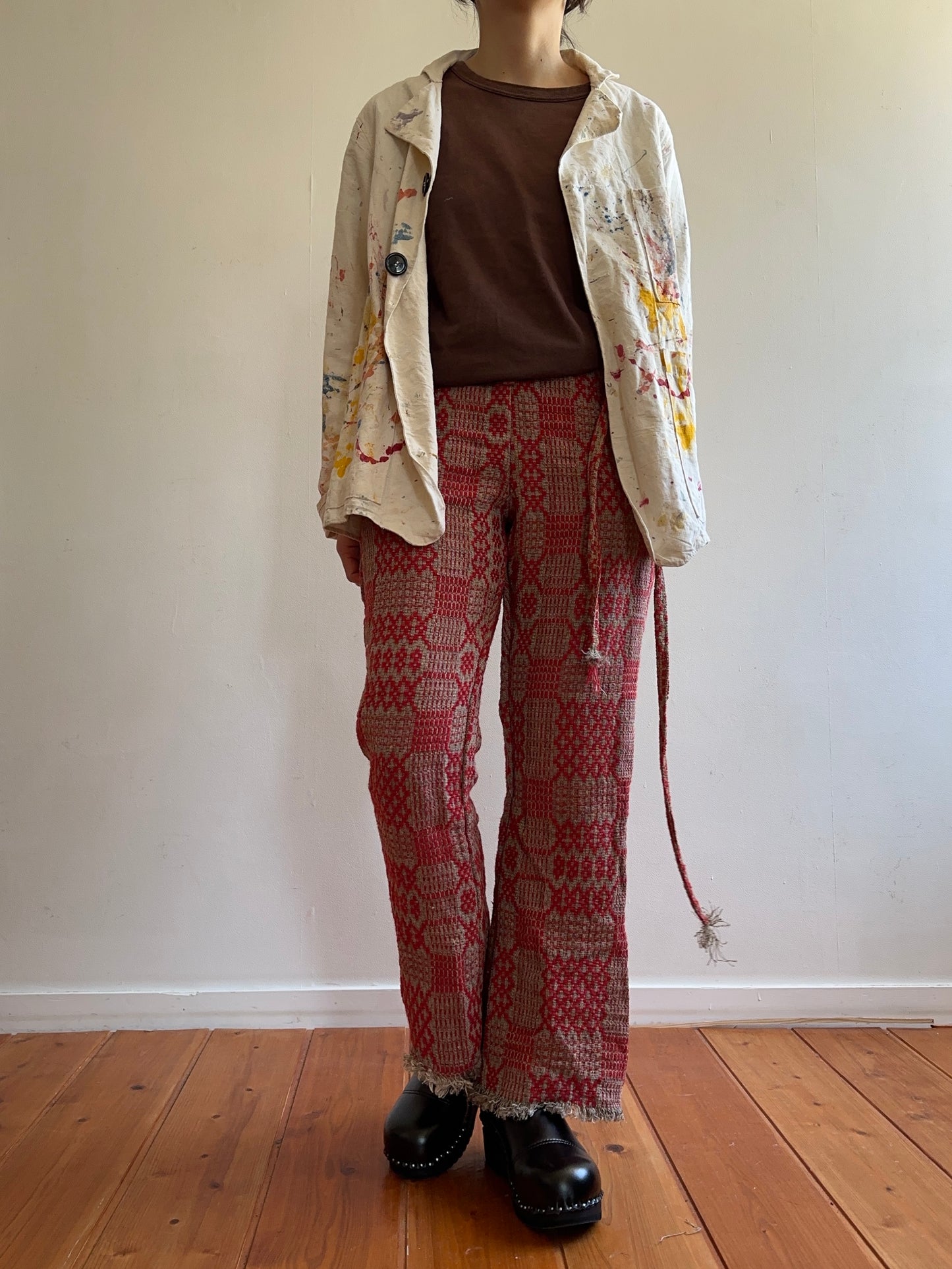 old coverlet slim flare pants / red