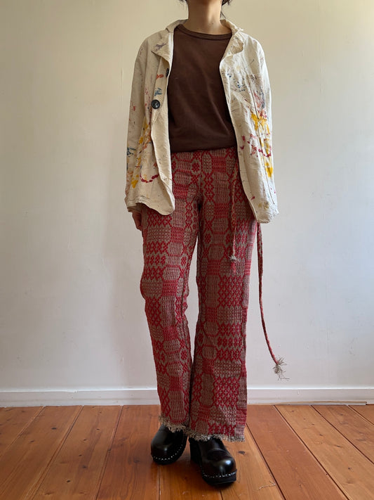 old coverlet slim flare pants / red