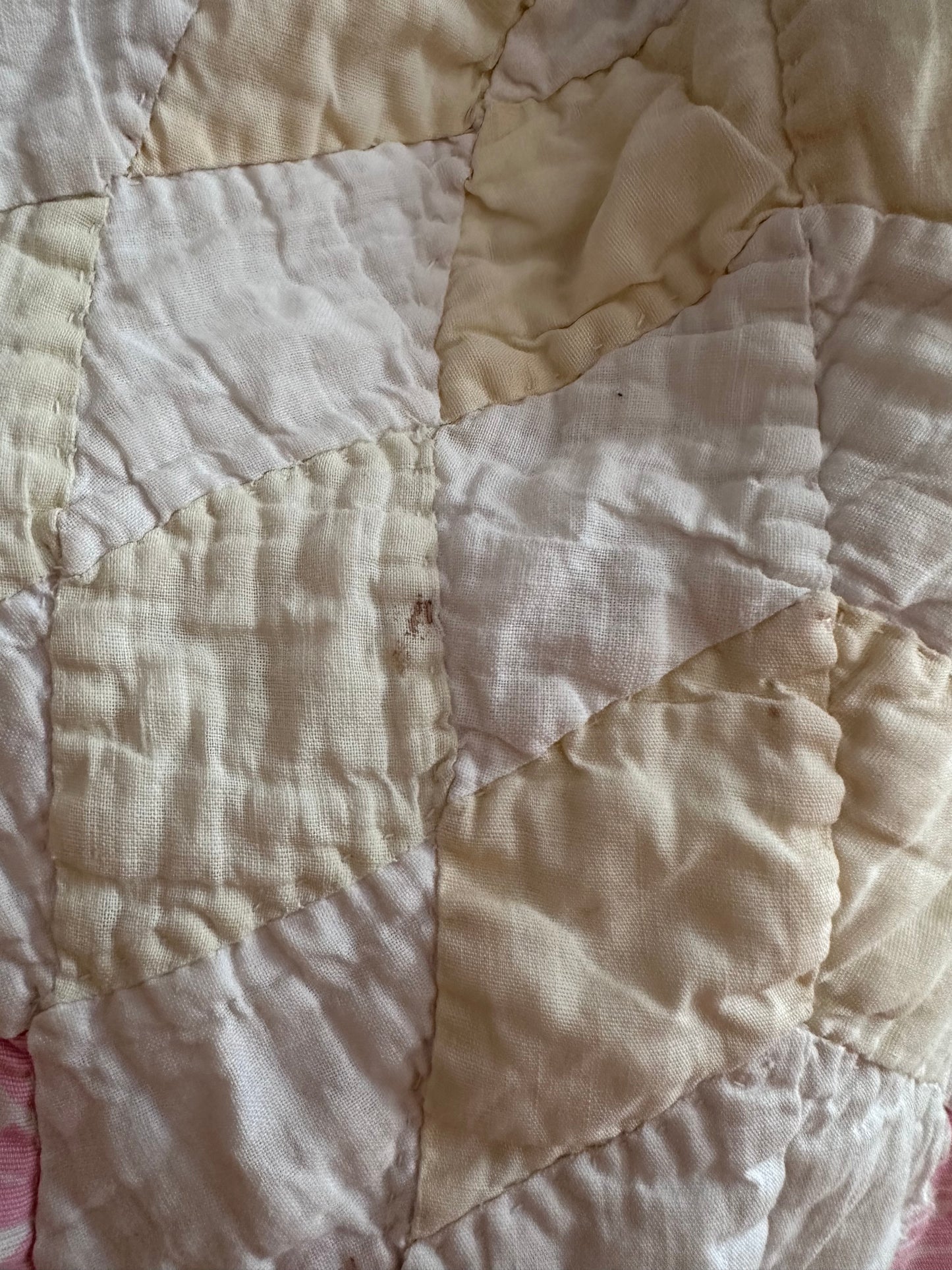 old quilt gather skirt