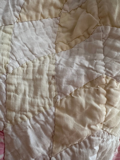 old quilt gather skirt