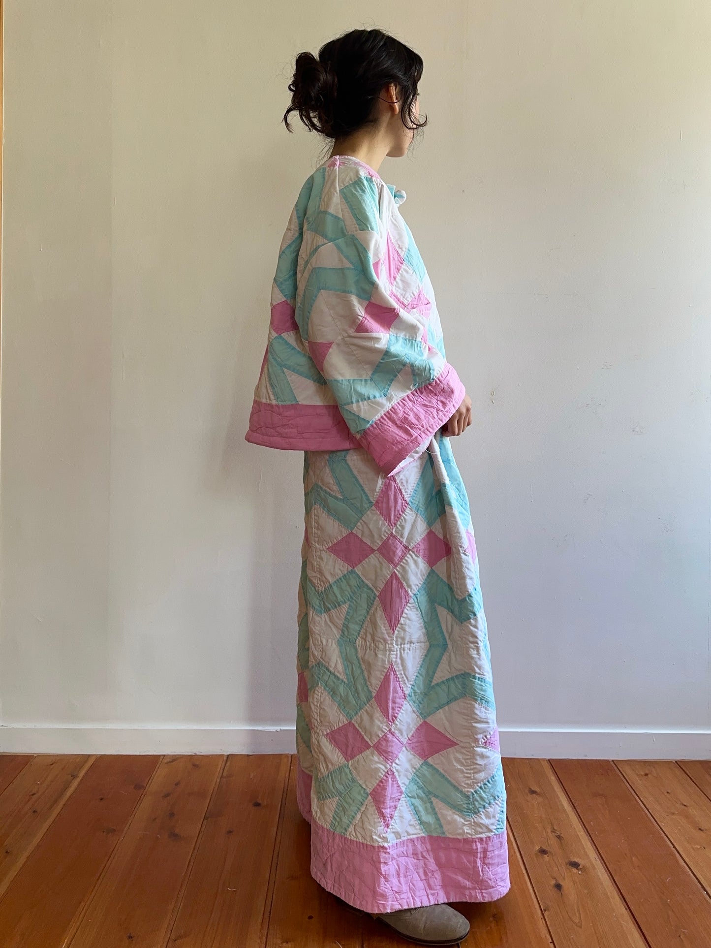 vecchia giacca corta trapuntata