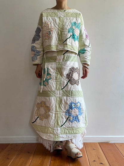 old quilt wrap skirt
