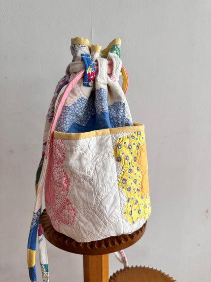 old quilt pocket bag