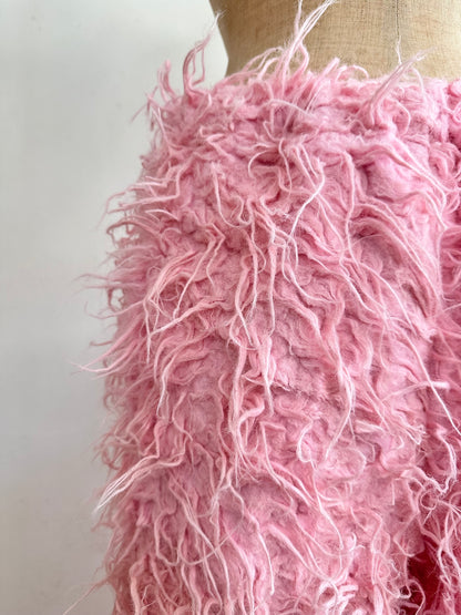 old fur pants / pink