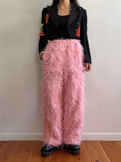 old fur pants / pink