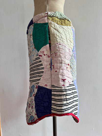 antique quilt short pants