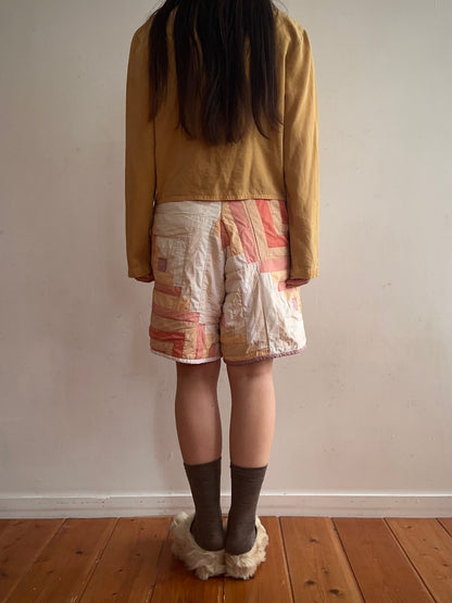 old quilt short pants