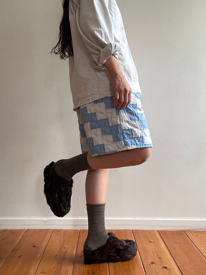 old quilt short pants
