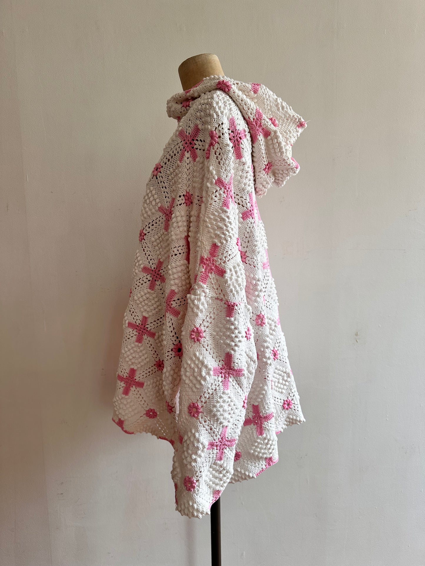 old crochet lace parka