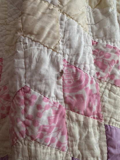 old quilt gather skirt