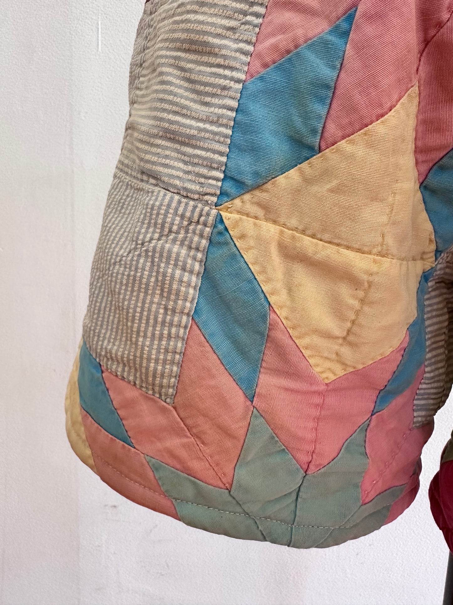 old quilt short pants