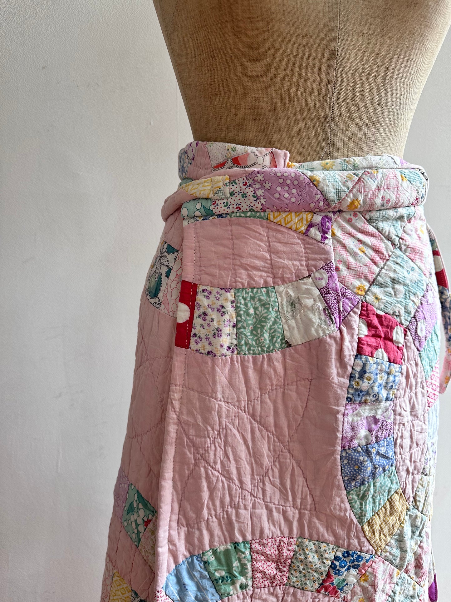 old quilt wrap skirt