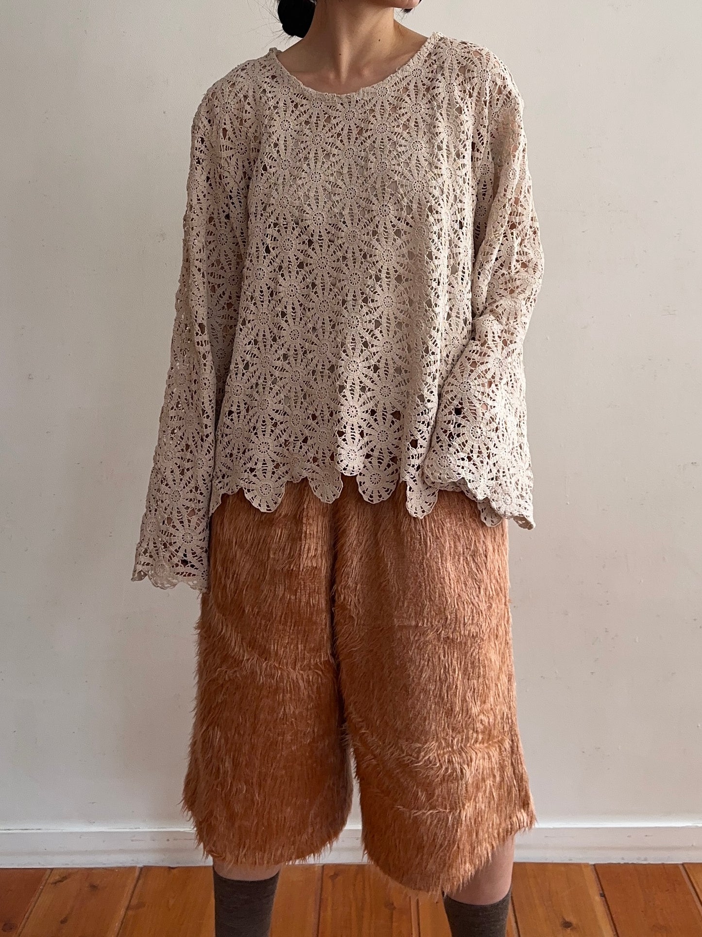 old crochet lace sailor shirts