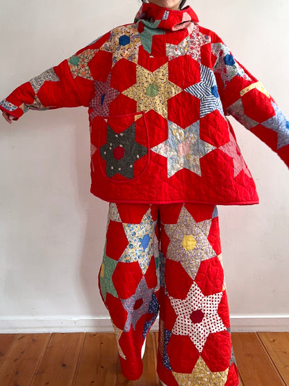 old quilt parka