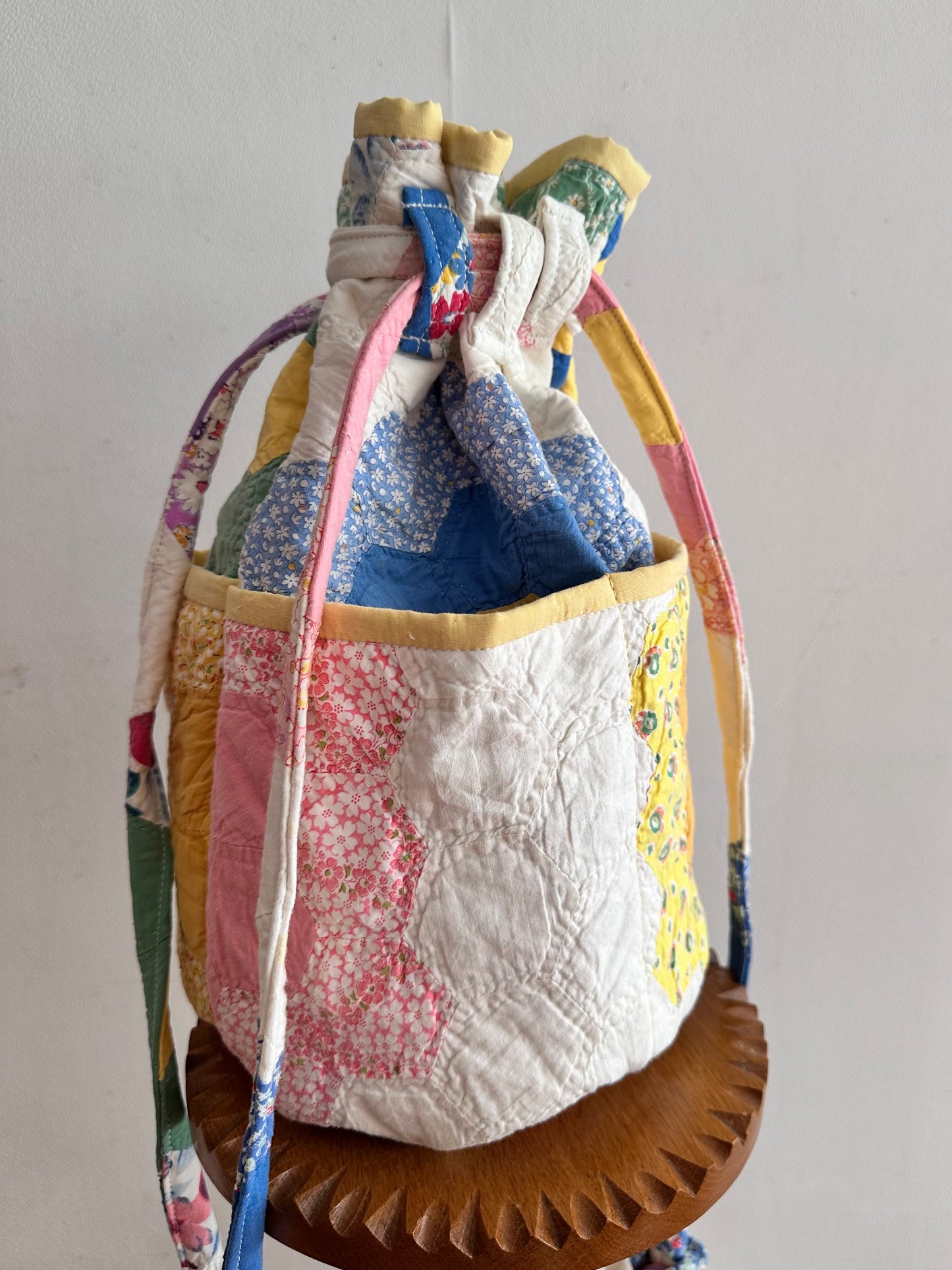 old quilt pocket bag