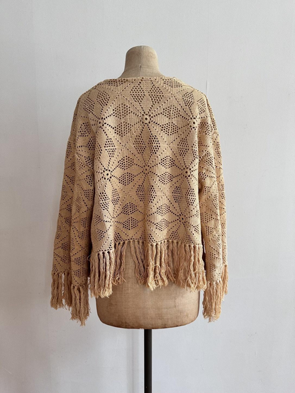 old crochet lace little jacket