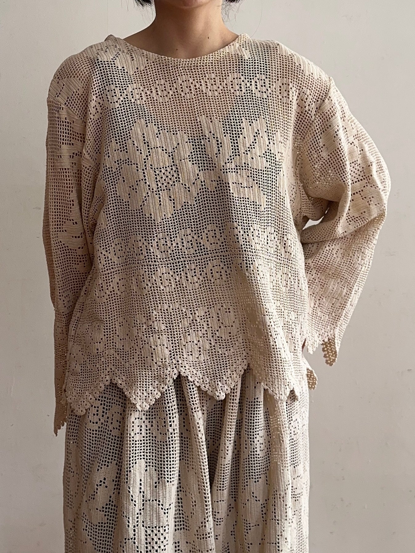 old crochet lace sailor shirts