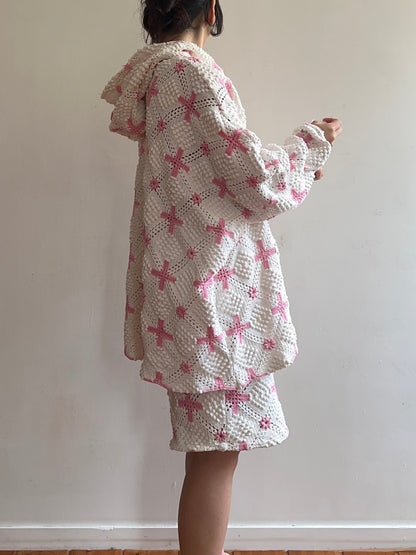 old crochet lace parka