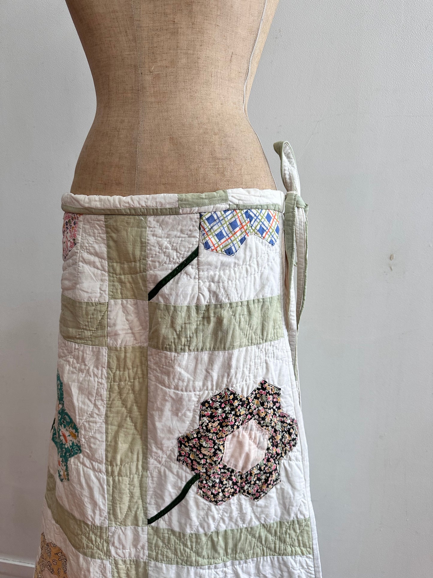 old quilt wrap skirt
