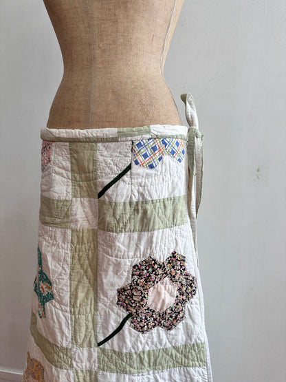 old quilt wrap skirt