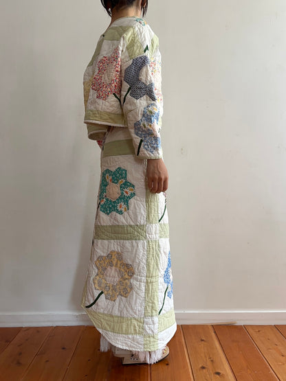 old quilt lantern tops