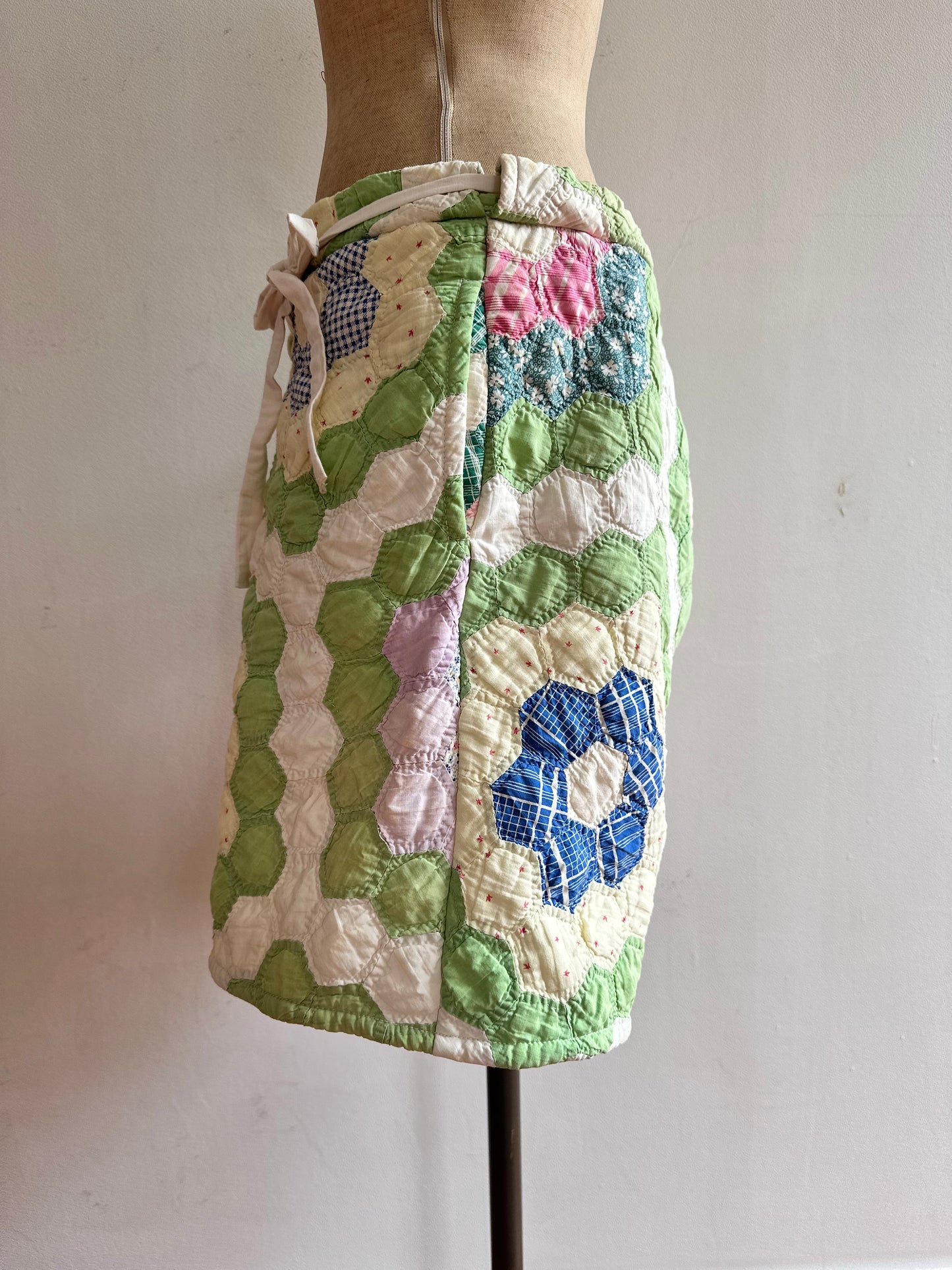 old quilt short pants