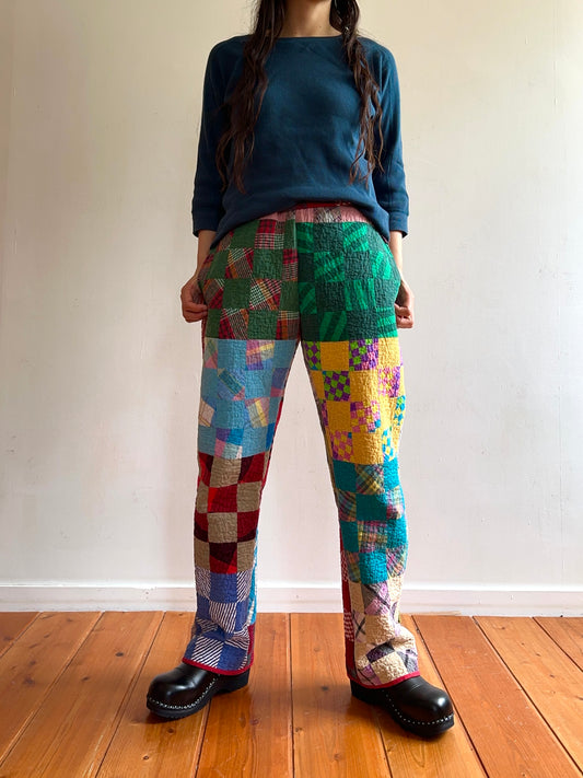 old quilt slim pants