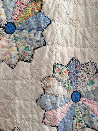 old quilt dress coat
