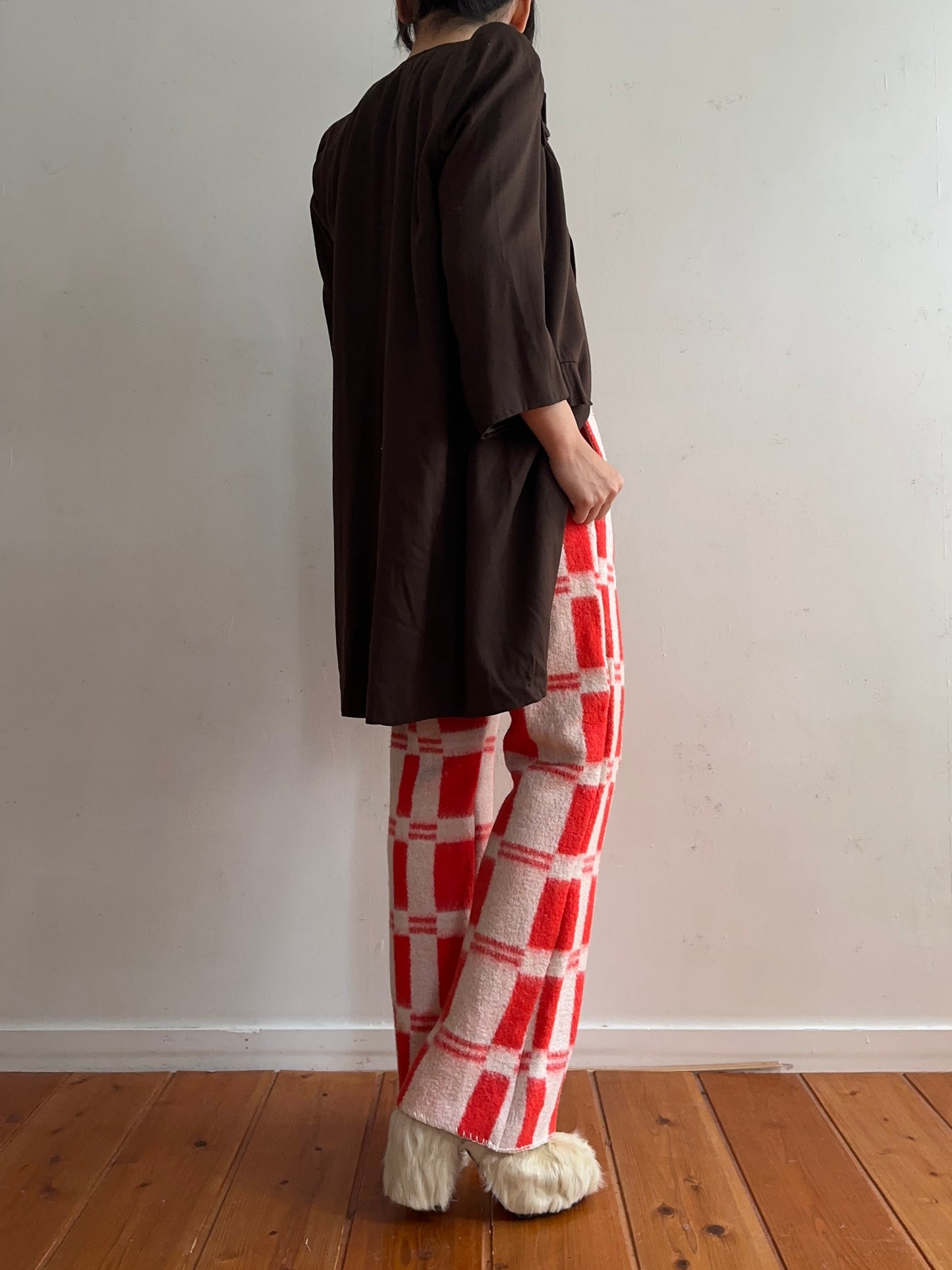old blanket slim flare pants