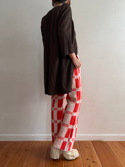old blanket slim flare pants