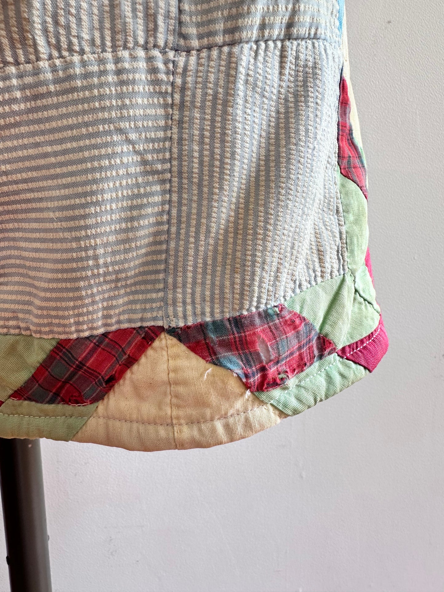 old quilt short pants