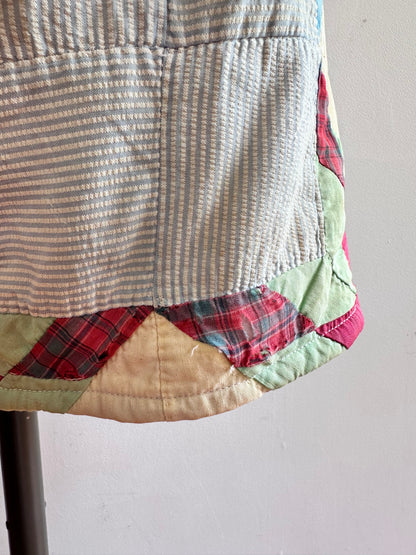 old quilt short pants